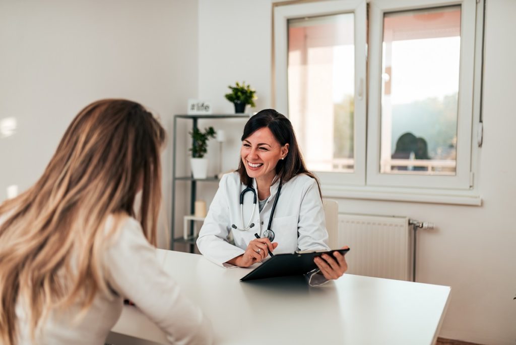 doctor talking to patient - ehr transcription